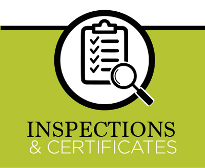 inspections and certificates